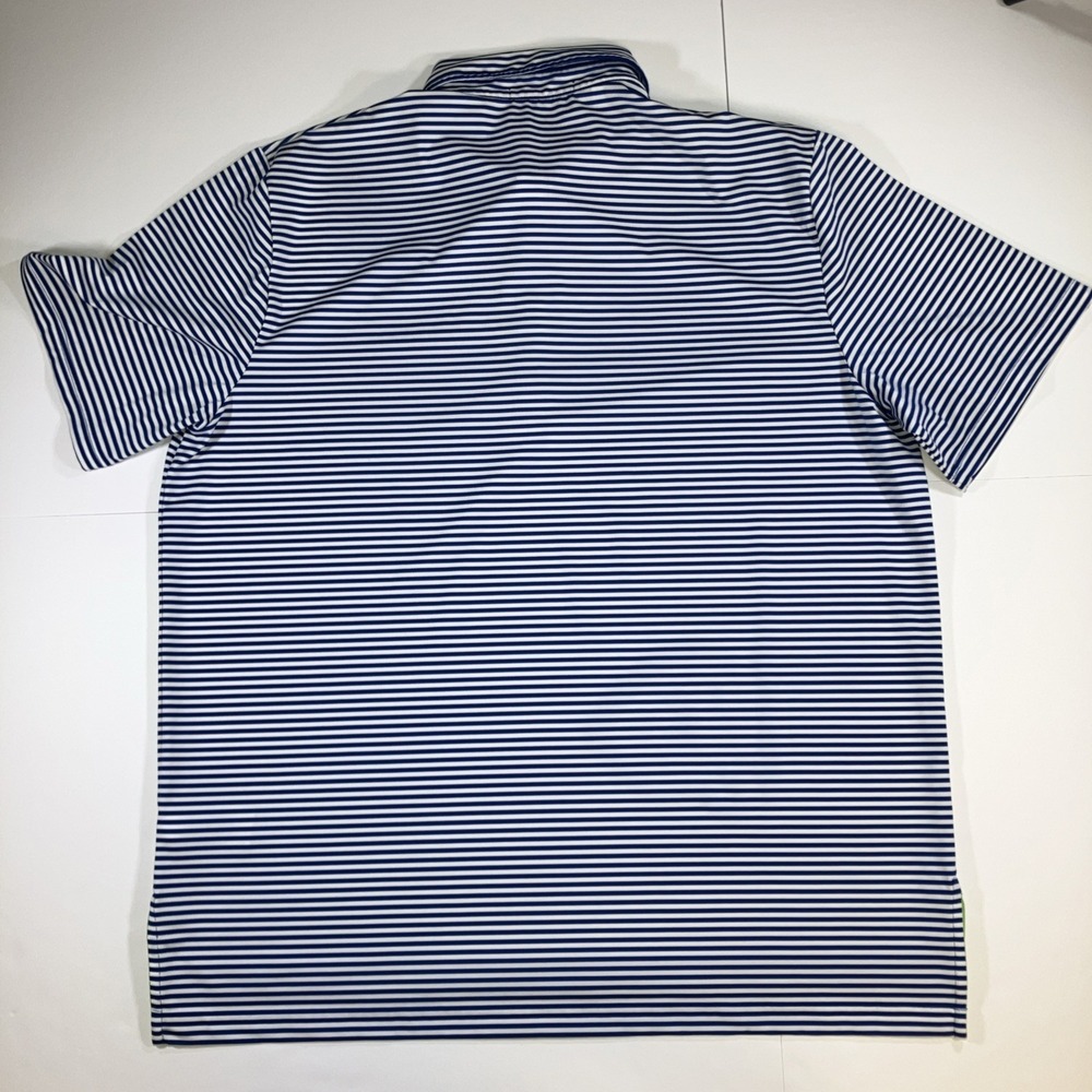 [Lot of 2] RLX Ralph Lauren Golf Polo Shirts Mens XL Blue Striped Performance - Picture 11 of 16